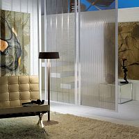 Partition wall fabric SPIGAfor false ceilingplainmetal