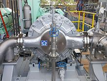 Liquid ring compressor reciprocatingscrewgas