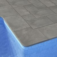 Concrete swimming pool coping DOMUS Seriescorner