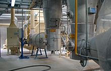 Fluidized bed dryer WS-IB-Tcontinuousdoughfor bulk materials