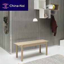 Traditional bench LINEARoakplywoodwithout backrest