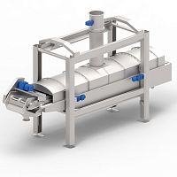 Continuous industrial fryer for potatoesconveyorautomatic