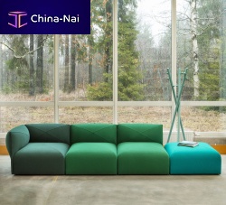 Modular sofa BLOBcontemporaryfabricred
