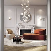 Contemporary daybed BON TONfabricleatherindoor