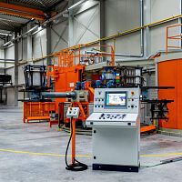 Carousel type roto-molding machine PRM/CRM with independent arms6 work areashigh-efficiency