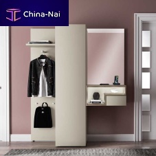 Contemporary entryway cabinet TETRIMwoodenwith mirrorwith drawer