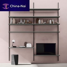 Wall-mounted shelving system SM2006contemporarymetalmelamine