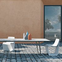 Contemporary chair SIGN MATToutdoorpolypropylenepolypropylene base