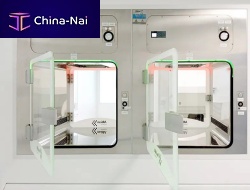 Clean room pass-through SELF-VENTILATEDwall-mountedwith HEPA filter