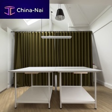 Fabric cutting table with removable coverwith drawers