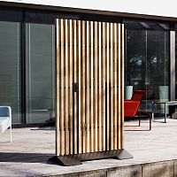 Acacia screen wall M2-MAR220galvanised steelthermo-lacquered steelfor restaurant