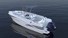 Outboard center console boat CC22sport-fishingfiberglass7-person max.