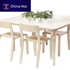 Contemporary table STILLETwoodenoakwalnut