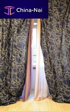 Curtain fabric MARBLEpatternedsilk