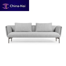 Contemporary sofa IMPRESSIONfabricgraywhite