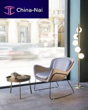 Contemporary armchair MEGHANfabricpainted metalergonomic