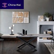 Contemporary table T63 MODUSmetalrectangularextending