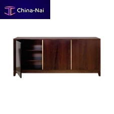 Contemporary sideboard VFU801solid woodwith shelfwith swing doors