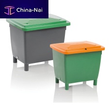 Polyethylene waste container 81025550with lid