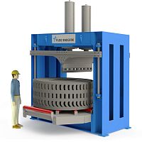 Blade cutting machine OTRfor rubberfor tiresPLC-controlled