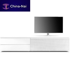 Contemporary TV wall unit CUBE CHANGE lacquered woodlowboardby Werner Aisslinger