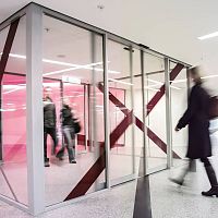 Sliding door glassautomaticfireproof