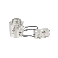 Compression load cell button typestrain gauge