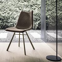 Contemporary chair MAIORCAindoorfabriclacquered metal base