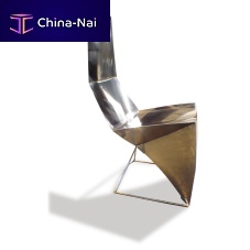 Original design chair SKINNY BACK outdoorindoorpolished stainless steel