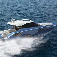Outboard express cruiser 36 MATRIXtwin-enginehard-topwith cabin