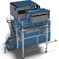 Activated sludge sewage treatment plant MUD LINE