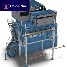 Activated sludge sewage treatment plant MUD LINE