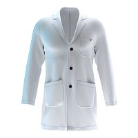 Unisex medical coat white