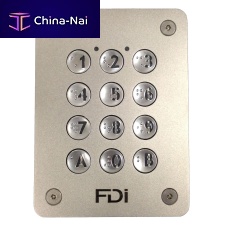 12-key keypad FD-060-164panel-mountmetalvandal-proof