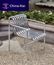 Contemporary dining chair PALISSADEoutdoorgalvanised steelhome