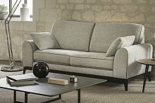 Art Deco sofa FIDJIfabricgray2-person