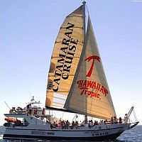 Catamaran Lady Joanawith bowsprit
