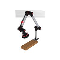 Wall-mounted extraction arm LABflexiblearticulateddust