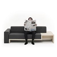 Modular sofa SLOW contemporaryfabricblack