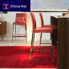 Contemporary bar chair PERLA indoorfabricleather