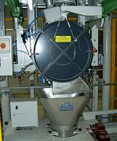 Rotary drum mixer batchfor liquidsfoundry core sand