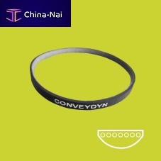 Elastic power transmission belt Conveydynroundrubberfor conveyor rollers