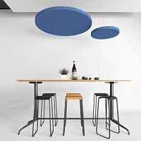 Polyester suspended ceiling ABSORB CIRCLEPETacoustic raftfor office