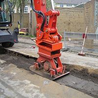 Excavator vibratory plate WB series