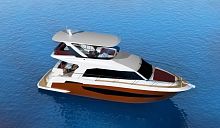 Inboard express cruiser LEISURE 1400triple-engineflybridgealuminum