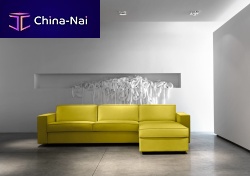 Corner sofa BANGcontemporaryfabricyellow
