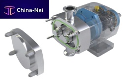 Rotary lobe pump ZB3Afor chemicalswith electric motorindustrial