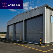 Roll-up industrial door BR-100 aluminumautomaticthermally-insulated