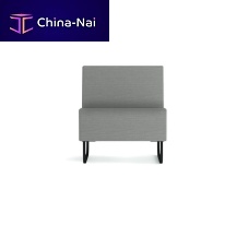 Contemporary fireside chair BASEfabricsled base