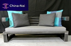 Industrial design sofa ZINGAROvelvetcottonleather